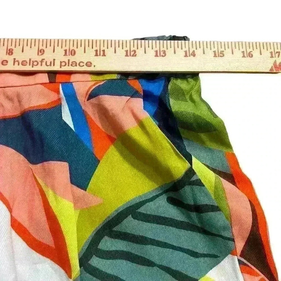 Trina Turk Long Weekend Pant Size Small Bright Colorful Wide Leg Resort Fun NWOT - Picture 6 of 7